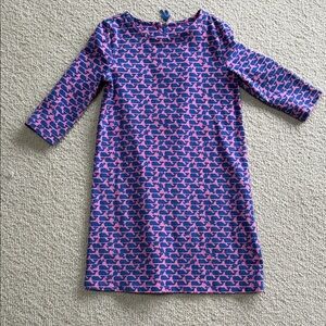 Vineyard Vines Pink and Blue Whale Pattern Dress